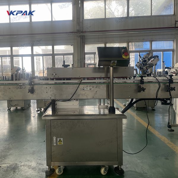 VK-BCL-S Automatic Carton Flat Box Tamper-Proof Corner Wrap Sticker Labeling Machine