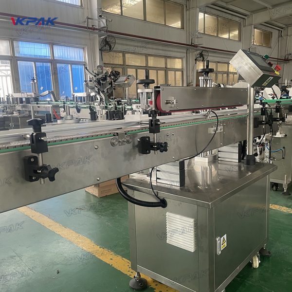 VK-BCL-S Automatic Carton Flat Box Tamper-Proof Corner Wrap Sticker Labeling Machine