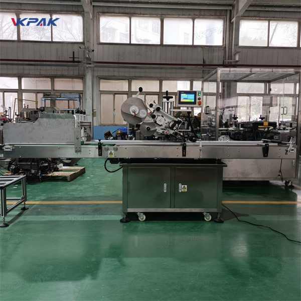 VK-FPL-Z Automatic Flat Folding Cardboard Corrugated Carton Box Labeling Machine