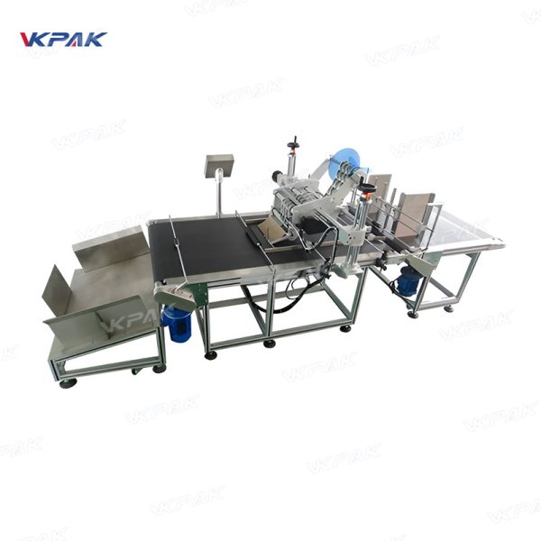 VK-FPL-Z Automatic Flat Folding Cardboard Corrugated Carton Box Labeling Machine