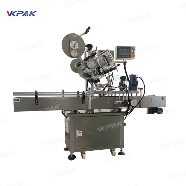 VK-FTL-3S Automatic C-Wrap 3 Side Labeling Machine For Clamshells and Trays