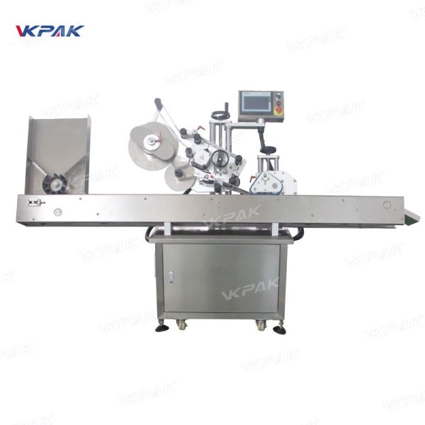 VK-HRL Automatic Horizontal Syringe Round Ampoule Bottle Vials Sticker Labeling Machine