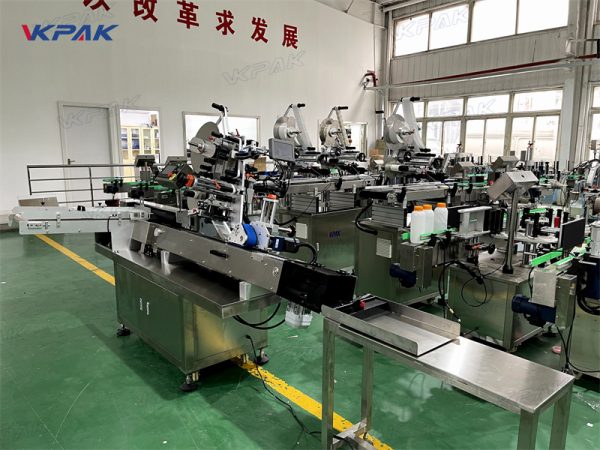 VK-HRL-HB High-Speed Horizontal Labeling Machine With Bottle Horizontal To Vertical Mechanism