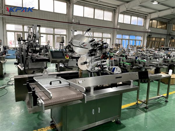 VK-HRL-HB High-Speed Horizontal Labeling Machine With Bottle Horizontal To Vertical Mechanism