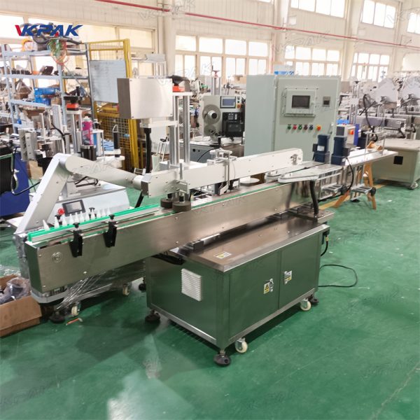 VK-OSL Automatic Single Side Flat Square Wine Olive Oil Bottle Labeling Machine