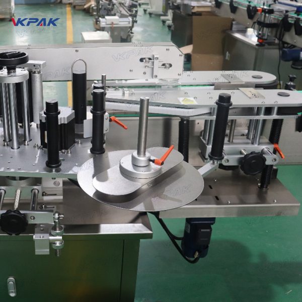 VK-OSL-P Automatic Square Oval Jar Single Side Round And Flat Bottle Labeling Machine