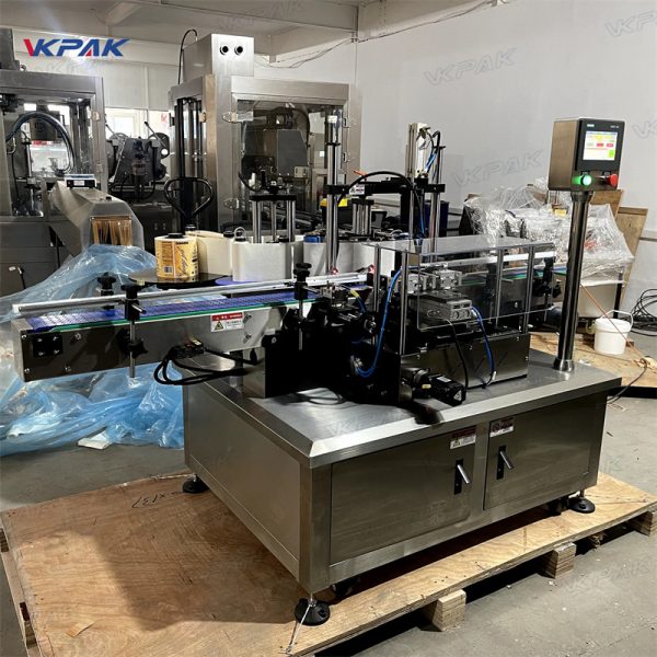 VK-RBWL Vertical Rotating Square Bottle Wrap Around Labeling Machine