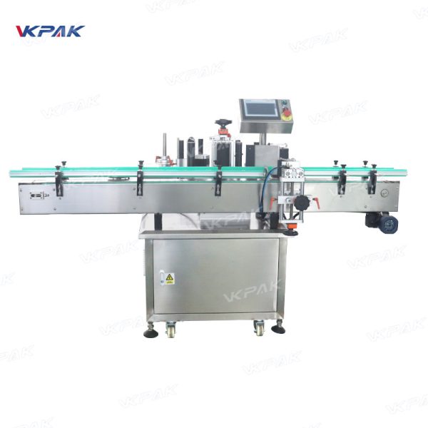 VK-RPL Automatic Round Essential Oil Juice Bottle Wrap-Around Sticker Labeling Machine