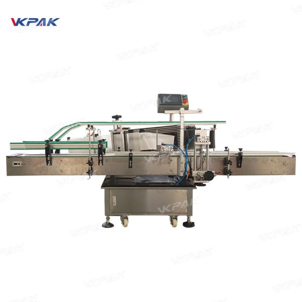 VK-RPL-B Automatic Three Roller Plastic Empty Pail Bucket Labeling Machine