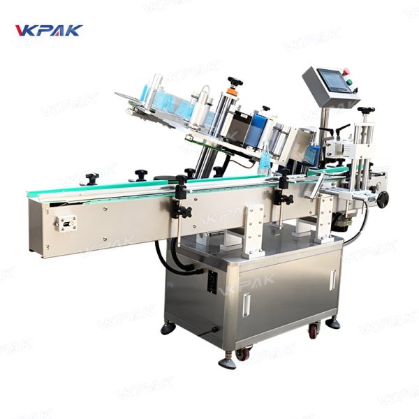 VK-RPL-T Automatic Round Jam Bucket Tub Conical Tapered Bottle Labeling Machine