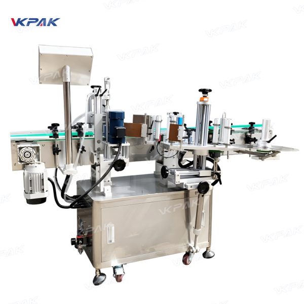 VK-RPL-T Automatic Round Jam Bucket Tub Conical Tapered Bottle Labeling Machine