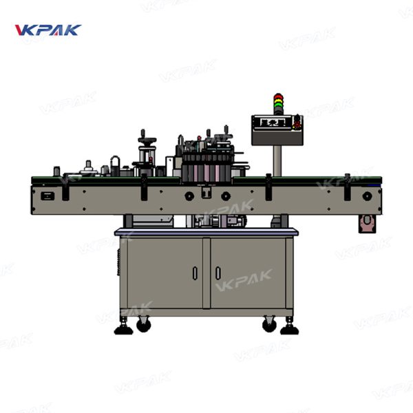 VK-SPL-D Double-Layer Star Disk Long-Necked Juice Wine Liquor Bottle Labeling Machine