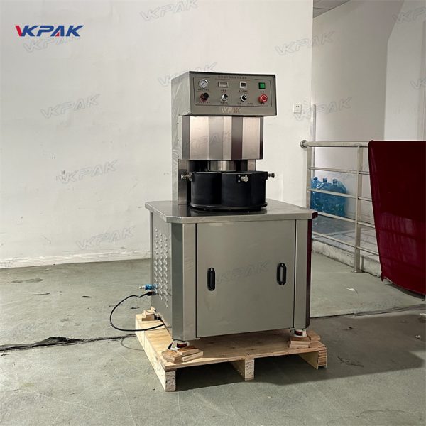 VK-SVC-4 Semi-Automatic 4 Stations Twist Off Cap Glass Jar Vacuum Capping Machine