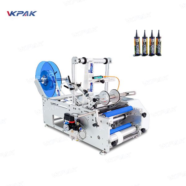 VK-T801 Semi-Automatic Round Bottle Labeling Machine