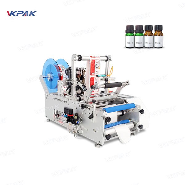 VK-T801 Semi-Automatic Round Bottle Labeling Machine