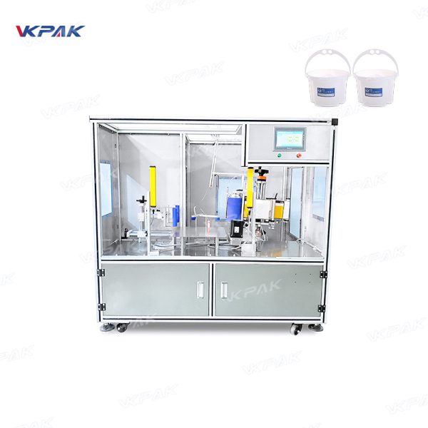 VK-T809 Semi Automatic Bucket Pail Labeling Machine