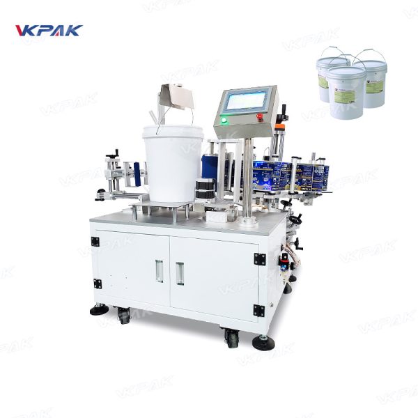 VK-T809 Semi Automatic Bucket Pail Labeling Machine