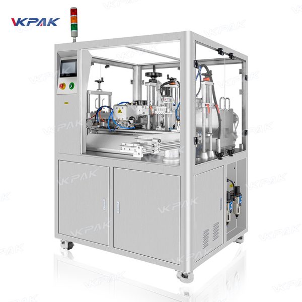 VK-TFS-005U Automatic Cosmetic Serum Single Dose Strips Ceramic Pump Filler Sealer Machine