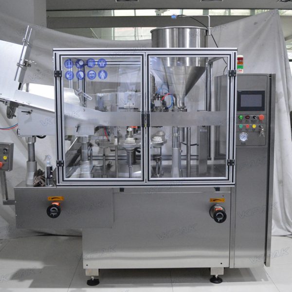 VK-TFS-009H Automatic Cosmetic Plastic Laminated Soft Tube Filling And Sealing Machine