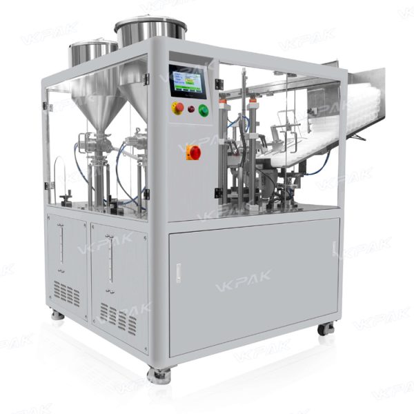 VK-TFS-009UDC Automatic Dual-Chamber Cosmetic Tube Filling Machine