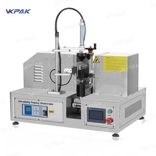 VK-UTS-007 Semi Automatic Ultrasonic Cosmetic Plastic Soft Tube Sealing Cutting Machine