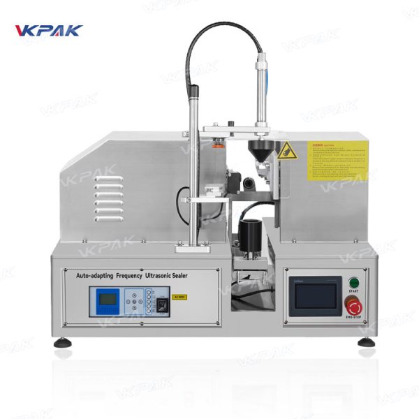 VK-UTS-007 Semi Automatic Ultrasonic Cosmetic Plastic Soft Tube Sealing Cutting Machine