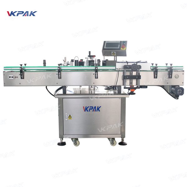 VK-VRL Automatic Essential Oil Beer Cans Glass Jar Wine Round Bottle Labeling Machine